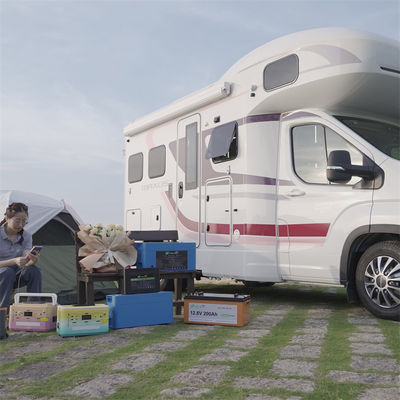 ট্রেলার RV LiFePO4 ব্যাটারি রিচার্জেবল BMS Solar 12.8V 12v 200ah Agm ডিপ সাইকেল ব্যাটারি